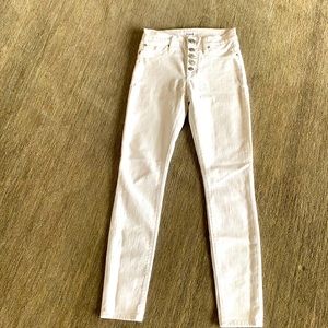 Hudson High rise ankle jeans size 25 White
